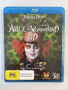 Alice In Wonderland (3d Blu-ray, 2010) Anne Hathaway , Johny Depp - VGC - Picture 1 of 4