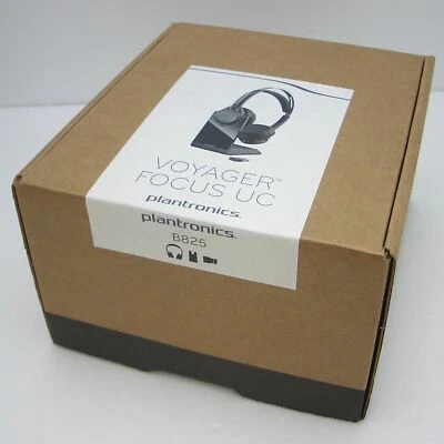 Poly Plantronics Voyager Focus UC B825 Bluetooth USB NC Headphones 202652-101 - Image 1 of 2