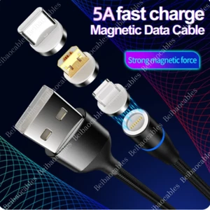 3Pack 3/6FT Magnetic Type-C Fast Charger Cable USB-C Data Charging Sync Cord - Picture 1 of 14