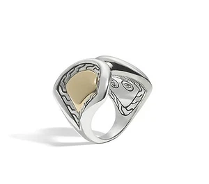 JOHN HARDY Legends Naga Large Scale Ring in Sterling Silver Size 7  - Picture 1 of 4