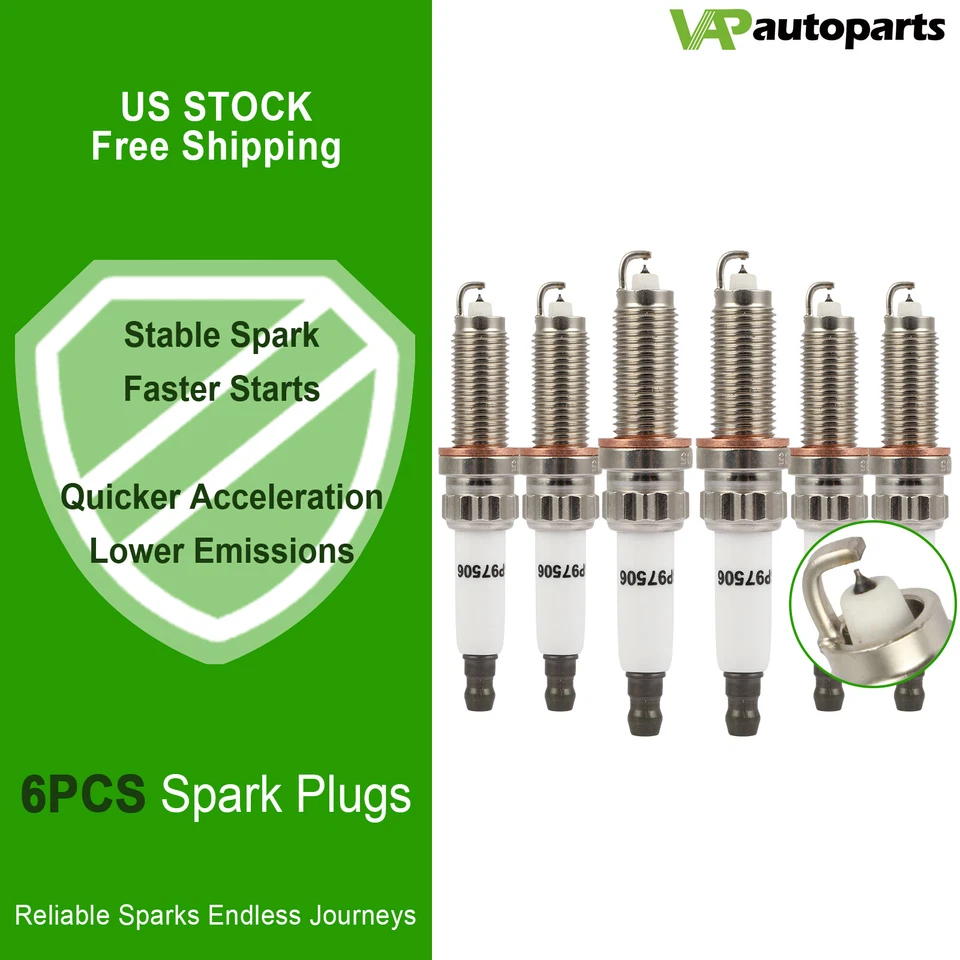 6x Iridium & Platinum Spark Plugs For 2015-2018 BMW X4 3.0L V6 - Image 1 of 4