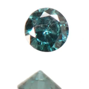 100% Certified 0.11 Carat Fantastic Round Cut Natural Blue Loose Diamond - Picture 1 of 1