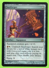 1 Sunforger (mtg english foil commander feather, the redeemed)