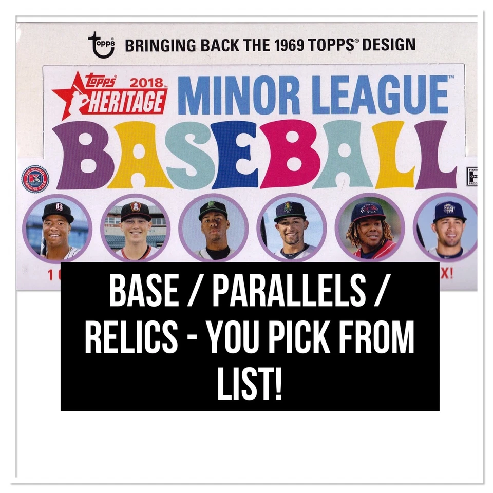 2018 Topps Heritage Minor League Baseball - Pick Your Cards, Finish Your Sets! - Image 1 of 1