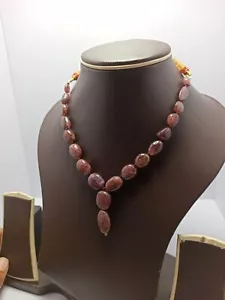 Natural Pink Tourmaline Tumble Smooth Beads 174 Carat 11'' Strand Necklaces - Picture 1 of 7