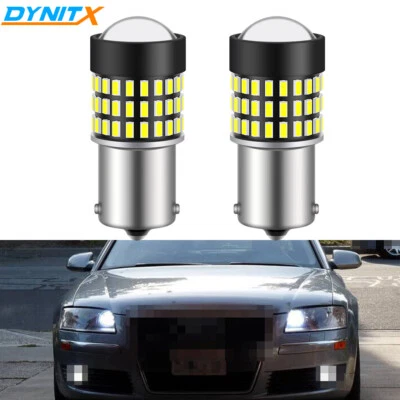 Luces de circulación diurna LED HID blancas 78SMD bombillas y resistencias para Audi A4 A6 DRL Foto 1 de 4