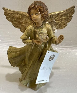 MOLTO RARO! Vintage Euromarchi Natività ANGELO CHE TIENE COLOMBA ~ 7" Made in Italy - Foto 1 di 14