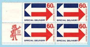 USA, SC #E23, POSTFRISCH 1971 MR ZIP USE POSTLEITZAHLEN BLOCK SONDERLIEFERUNG - Bild 1 von 1