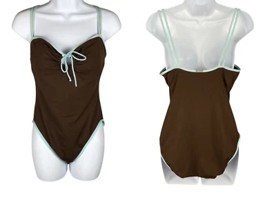 Traje de baño de una pieza de la colección Anne Cole 12 espaguetis novia Foto 1 de 4