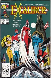 Excalibur (1988) #1 en estado bastante bueno/casi nuevo 1er capitán del equipo con sede en Inglaterra Reino Unido Reino Unido más - Imagen 1 de 2