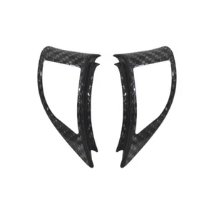 For Fiat Abarth 500 2007-2015 Echte kohlefaser Auto lenkrad Taste aufkleber+ - Bild 1 von 9