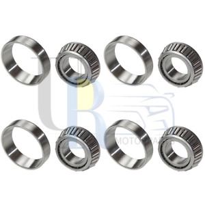 National 4x Front Inner Outer Wheel Bearing and Race Set for Ford Country Squire
