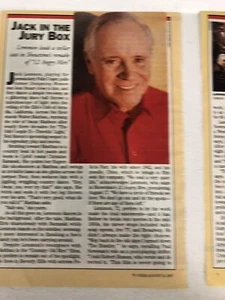 Jack Lemmon 12 Angry Men Article Ephemera Jack In The Jury Box ART3 - Picture 1 of 2