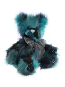 Charlie Bears Filigree Random Plush Turquoise Teddy Bear Collectable Stuffed - Picture 1 of 4