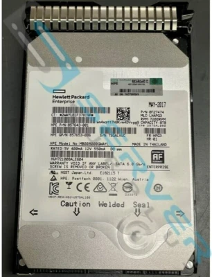 HPE 8TB SATA 6G 861594-B21 MIDLINE 7.2K 3.5 SC HELIUM 512E DS 861609-001 - Image 1 of 2