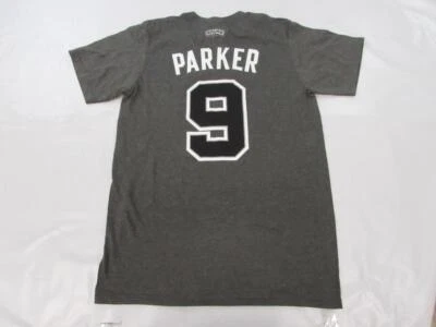 New San Antonio Spurs #9 Tony Parker Mens Size S Small Gray Adidas Shirt - Изображение 1 из 3