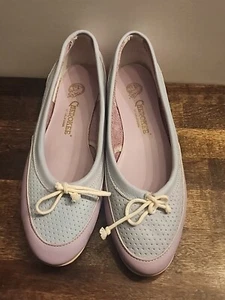 Vintage Cherokee of California Leather Moccasins/Flats Purple/Blue 6.5 BRAND NEW - Picture 1 of 7