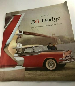 Original 1956 Dodge Cars Sales brochure Original lith Large format 30x 32 cm's - Foto 1 di 9