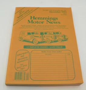 Hemmings Motor News December 1993 Auto Marketplace - Picture 1 of 2