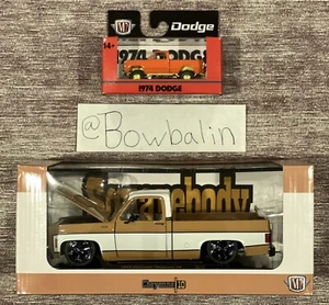 M2 1:64 & 1:24 1974 Dodge Short Box & Chevy Cheyenne- Chase Set! ***/750 - NEW! - Picture 1 of 9