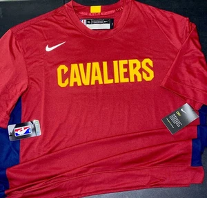 NWT mens XL tall nike NBA Cleveland Cavaliers SS Shooter shirt/Top  Player Issue - Picture 1 of 8