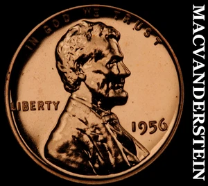 1956 Lincoln Wheat Cent - Choice Gem Proof Lustrous No Reserve #F2182 - Picture 1 of 2