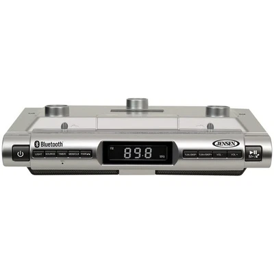 JENSEN® Under-Cabinet Universal Bluetooth® Music System, Silver, SMPS-628 - Image 1 of 4