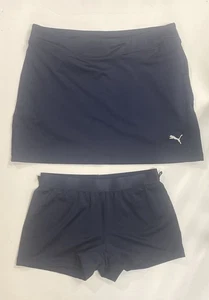Puma Girls Knit Skort With Shorts Size Large Blue - Picture 1 of 2