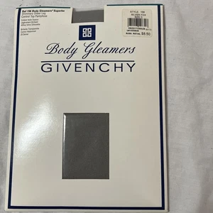 Givenchy Pantyhose Body Gleamers Size C Silver Fox Control Top Sandaltoe 156 - Picture 1 of 4