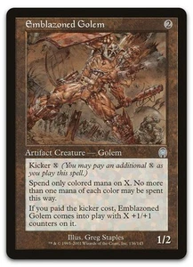 Emblazoned Golem #136 (NM) Apocalypse APC Magic MTG - Picture 1 of 2