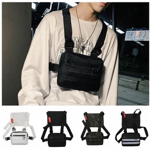 Sports Chest Bag Men Women Running Vest Built Phone Holder Workouts Ski Cycling - Picture 1 of 24