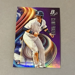 Clint Frazier 2018 Bowman Platinum Purple Refractor sp Insert Serial /250 Yankee - Picture 1 of 2