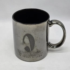 Vtg Star Trek The Experience Las Vegas Hilton Coffee Mug 1997 Mercury Glass Fin  - Picture 1 of 12