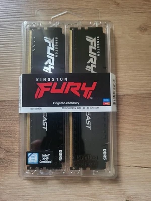 Kingston FURY Beast Black DDR5 16GB (2x8GB) 5600MT/s CL40 Memory Kit