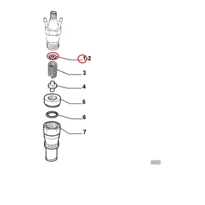 SPESSORE DI REGISTRO 1.70 MM INIETTORE FIAT PANDA - UNO ORIGINALE 9938818 - Foto 1 di 1