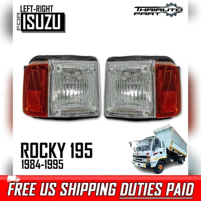 Par de luces inferiores de lámpara lateral de esquina LR para Isuzu Forward FTR FVR FRR 195 1991-1994 Foto 1 de 4