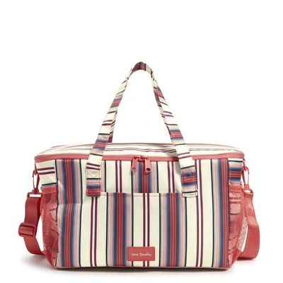 Refrigerador familiar Ripstop reciclado Vera Bradley para mujer, rayas bohemias, talla única Foto 1 de 4