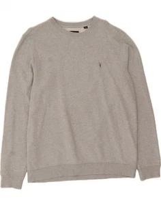 ALL SAINTS Mens Sweatshirt Jumper Large Grey Cotton AI04 - Picture 1 of 4