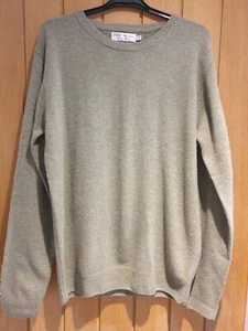 EWM Classic Pure New LAMBSWOOL Khaki Hellgrün Pullover Herren Größe Medium - Bild 1 von 8