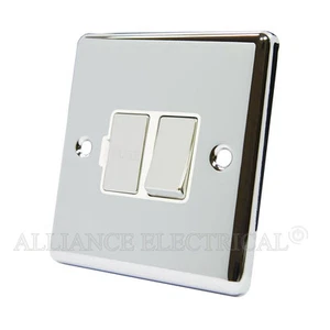 Polished Mirror Chrome Classical Switched Fused Spur 13Amp - CPCSFSWC - Picture 1 of 1