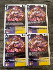 x4 Maycrackmon: Vicious Mode BT9-076 C Playset Digimon TCG X Record - Picture 1 of 1