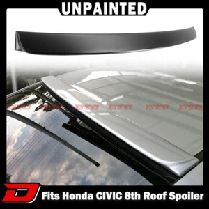 2006-2011 Fit For Honda Civic 8th 8 Roof Spoiler Wing 4DR Sedan Unpainted - Picture 1 of 4