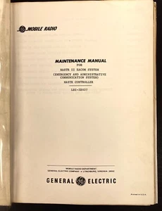 GE MASTR II EACOM SYSTEM MASTER CONTROLLER ZWEI-WEGE FM RADIO HANDBUCH LBI32037 - Bild 1 von 5