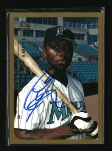 1999 Topps Traded & Rookies IP Autograph Chip Ambres #T35 Florida Marlins - Picture 1 of 2