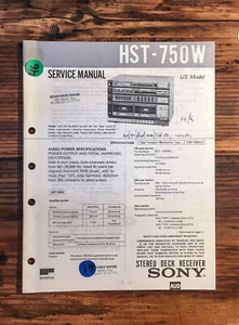 Sony HST-750W Stereo Service Manual *Original* - Picture 1 of 1