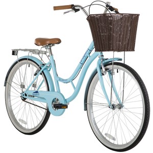 Blue Ladies Bike With Basket Buy Now Hotsell 59 Off Www Chocomuseo Com