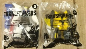 Lot of 2 2016 Transformers Happy meal toys Bumblebee #1 Strongarm #5 New - Picture 1 of 5