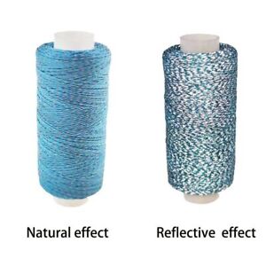 Polyester Reflective Thread Clothing Knitted Handmade Embroidery Machine Thread