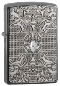 Zippo Crystal Lattice Black Ice Armor 28956 - Picture 1 of 3