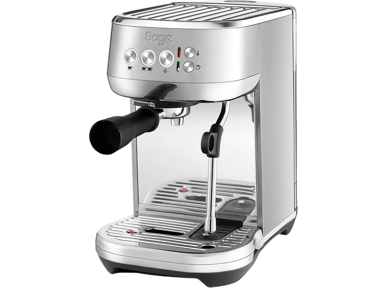 Sage Bambino Plus Espresso Kaffeemaschine - Gebürstetes Edelstahlgrau (SES500BSS4EEU1)